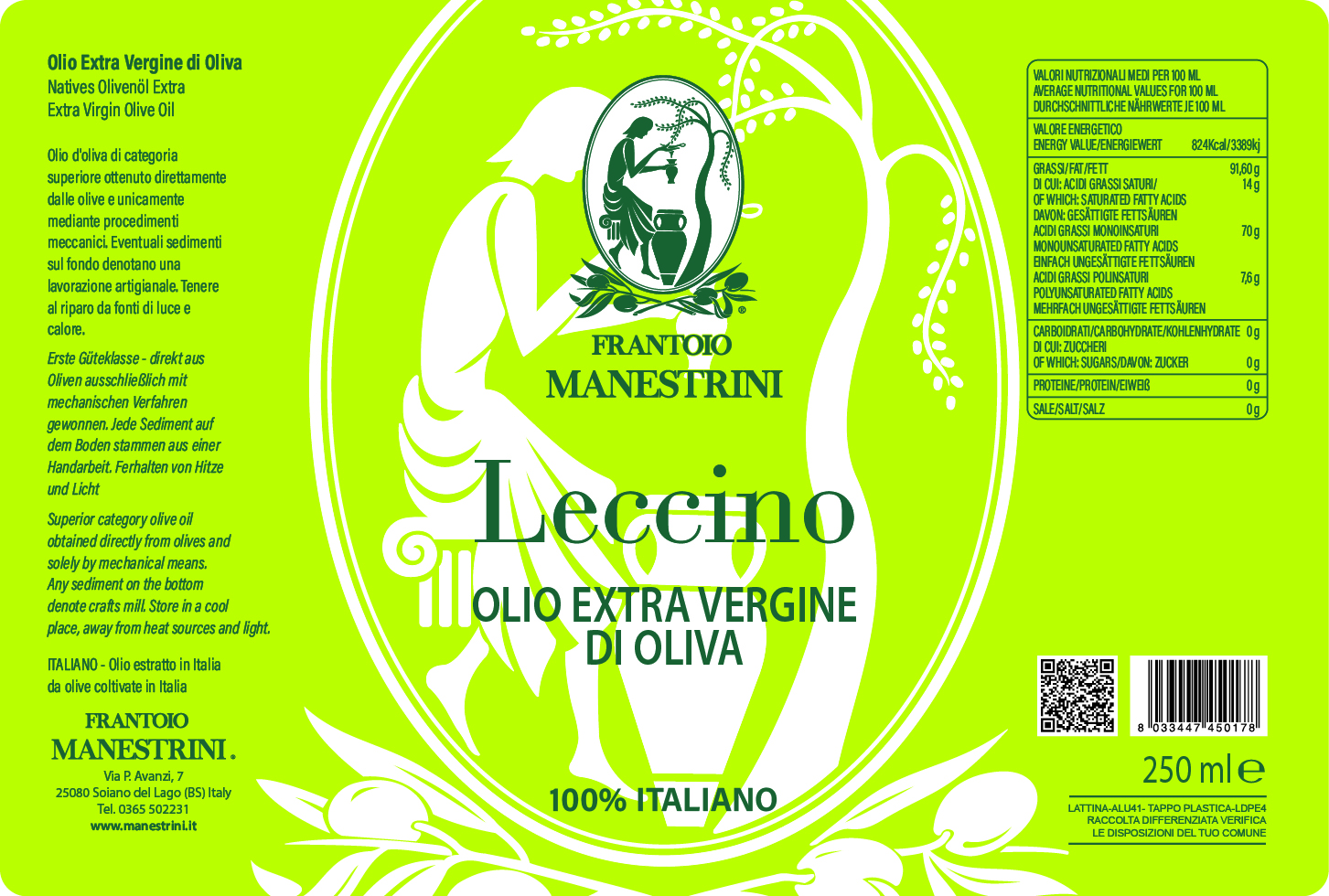 Leccino Natives Olivenöl Extra – Leccino (Sortenrein) – Bild 3